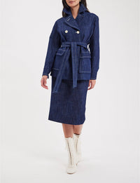 15qty RELIQUAT 140€ 30,8%  / Manteau Romaric - Blue