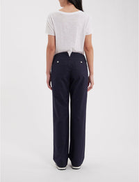 2qty RELIQUAT 85€ 0%  / Pantalon taille haute Gabriel - Blue Navy