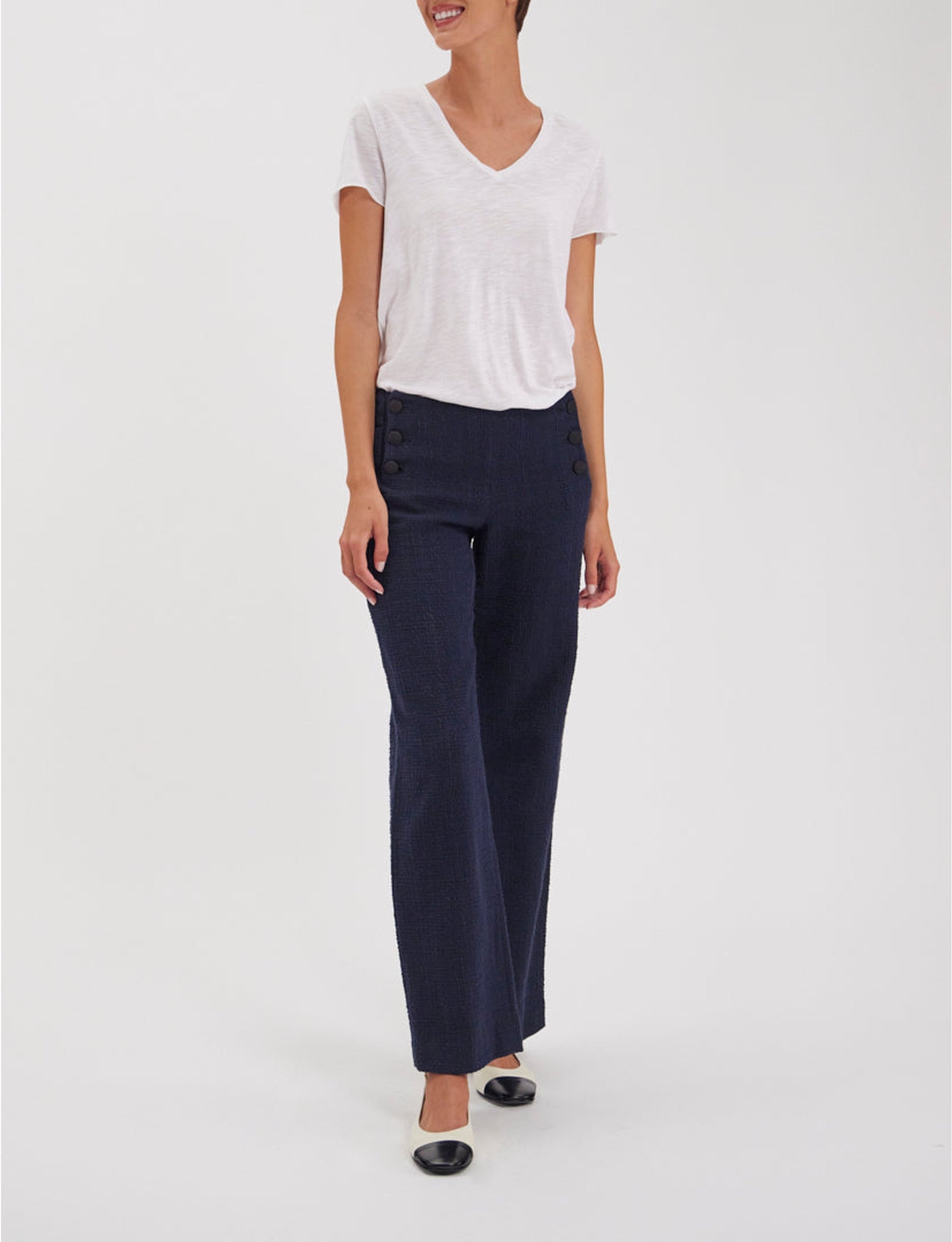 9qty RELIQUAT 85€ 47,4%  / Pantalon large Gabriel - Blue Navy