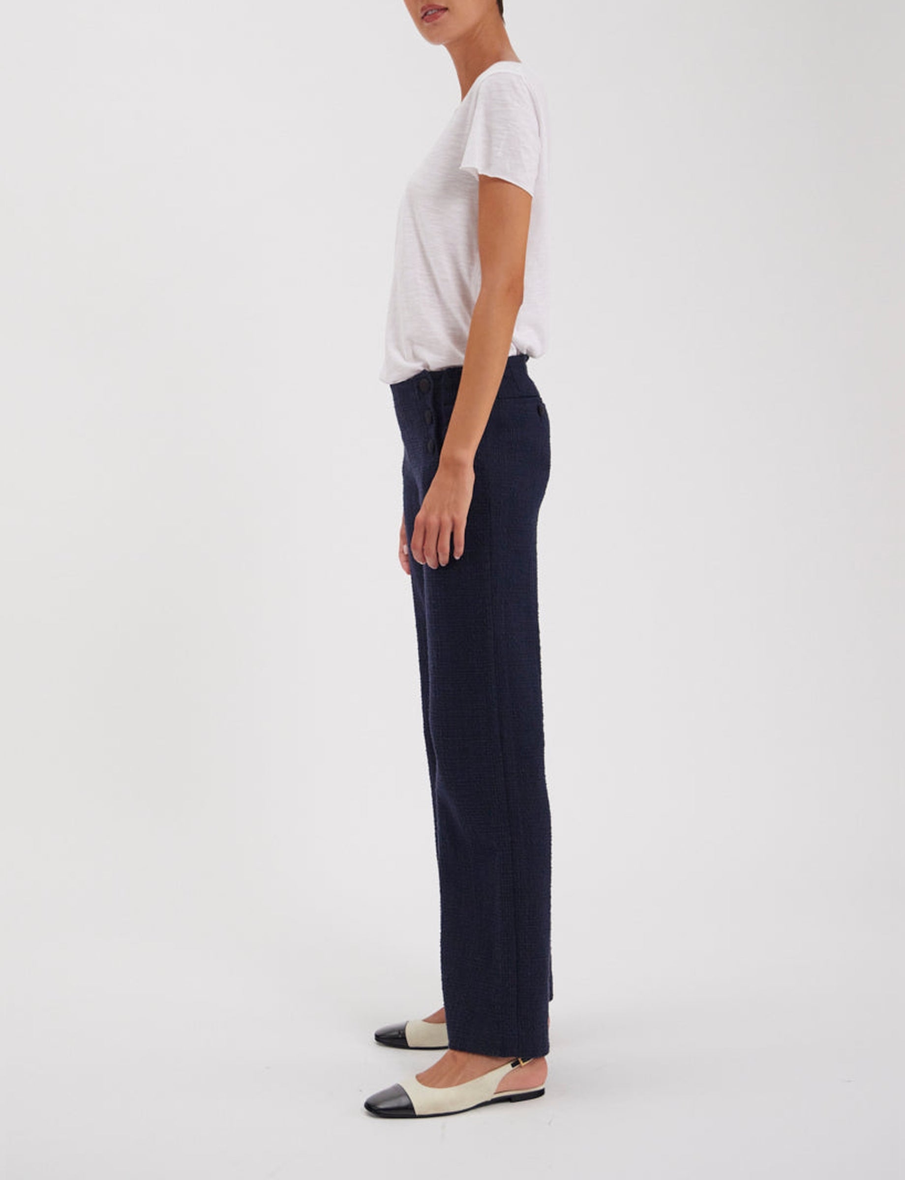 9qty RELIQUAT 85€ 47,4%  / Pantalon large Gabriel - Blue Navy