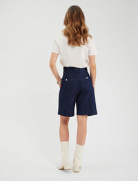 2qty RELIQUAT 75€ 50%  / Short taille haute Odette - Blue