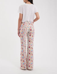 7qty RELIQUAT 120€ 62,5%  / Pantalon flare Charlotte - Ecru Multicolor