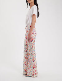 7qty RELIQUAT 120€ 62,5%  / Pantalon flare Charlotte - Ecru Multicolor