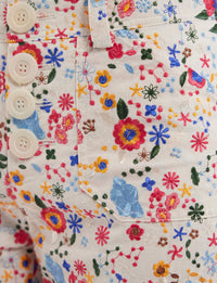 7qty RELIQUAT 120€ 62,5%  / Pantalon flare Charlotte - Ecru Multicolor