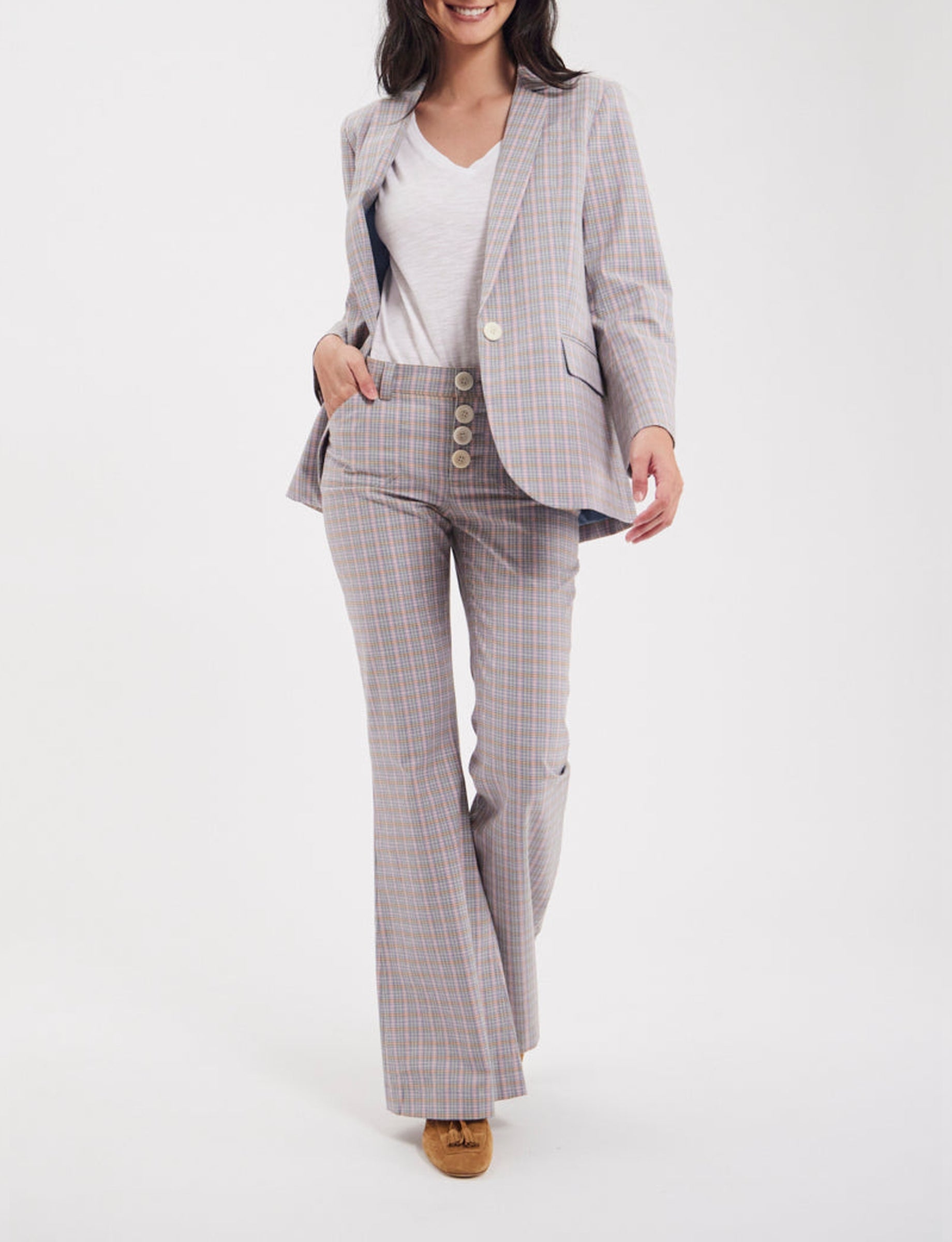 22qty RELIQUAT 90€ 7,3%  / Pantalon flare Charlotte - Multicolor