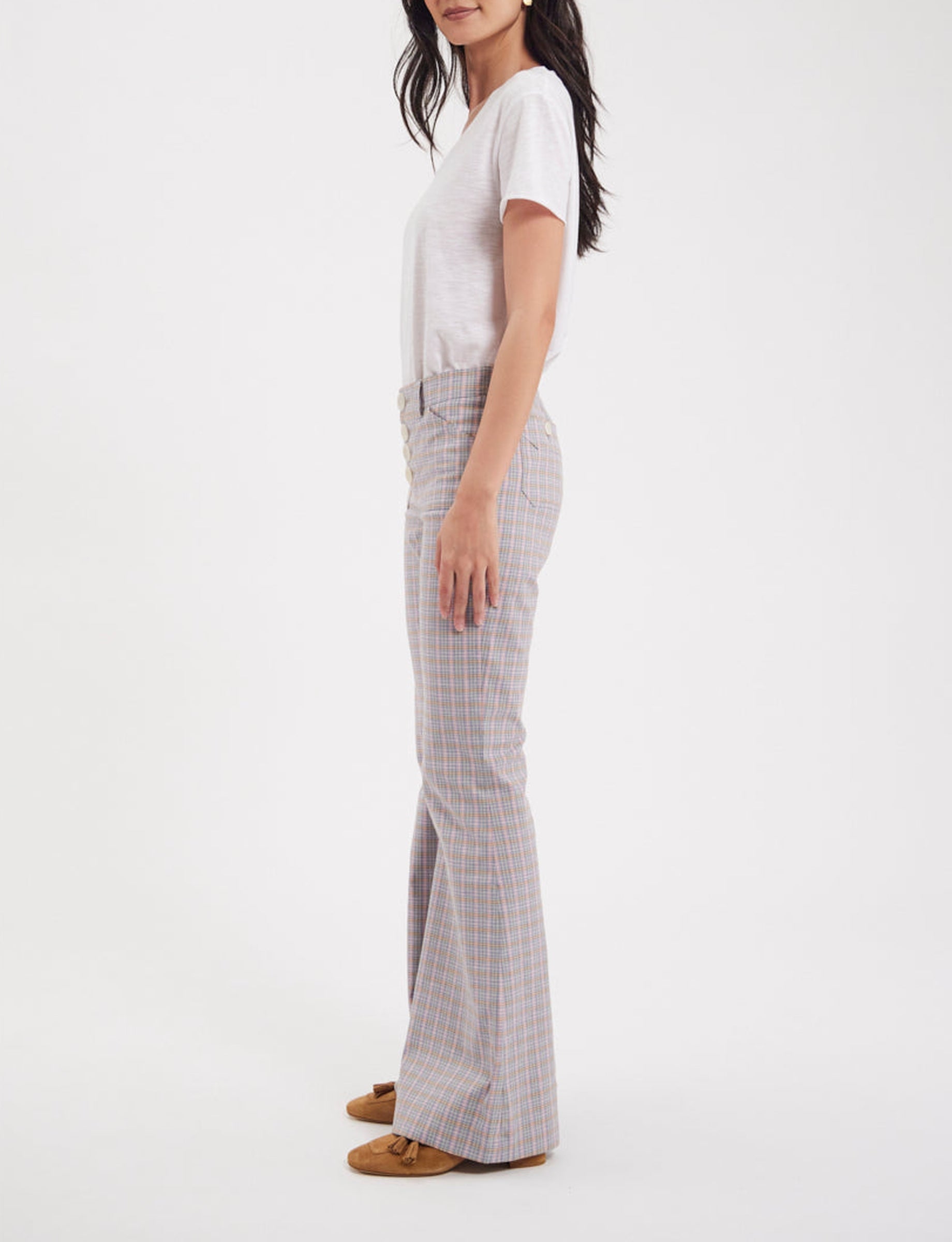 22qty RELIQUAT 90€ 7,3%  / Pantalon flare Charlotte - Multicolor