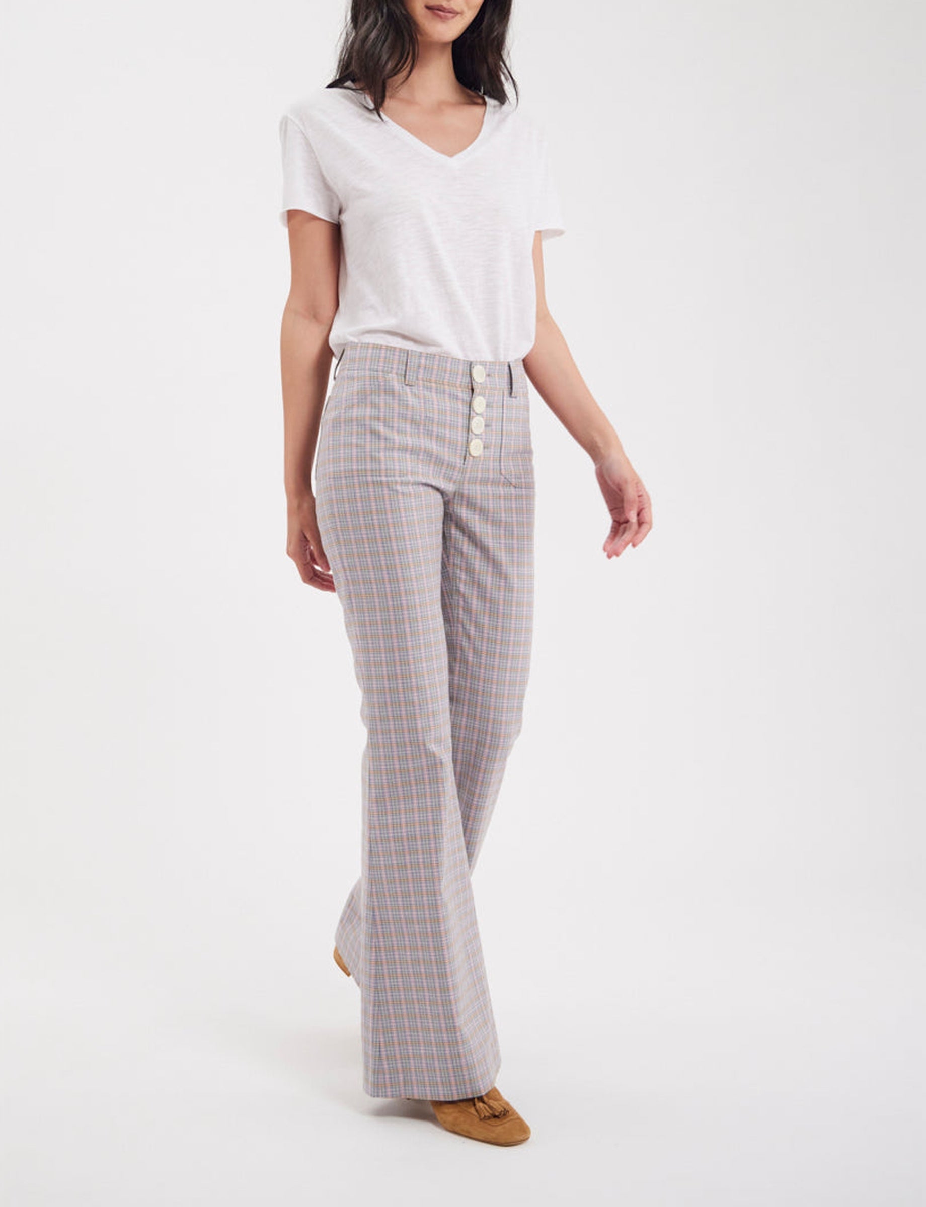22qty RELIQUAT 90€ 7,3%  / Pantalon flare Charlotte - Multicolor
