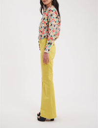 9qty RELIQUAT 90€ 0%  / Pantalon flare Charlotte - Yellow