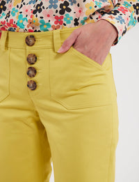 9qty RELIQUAT 90€ 0%  / Pantalon flare Charlotte - Yellow