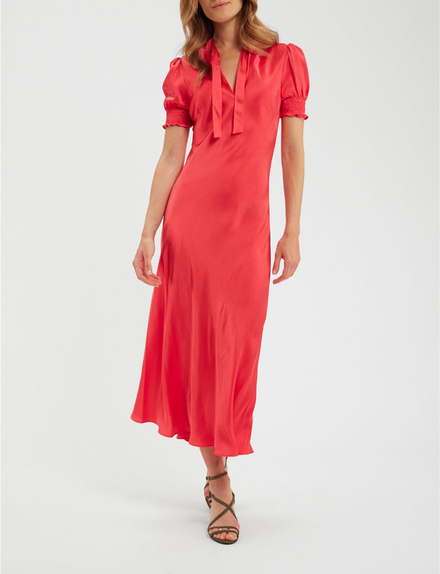 1qty RELIQUAT 95€ 100%  / Robe mi-longue Cerise - Pink
