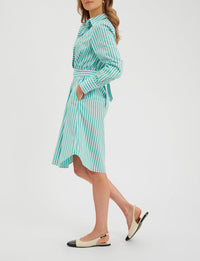 1qty RELIQUAT 75€ 0%  / Robe chemise Amour - White Turquoise