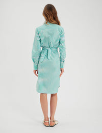 1qty RELIQUAT 75€ 0%  / Robe chemise Amour - White Turquoise