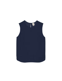 2qty RELIQUAT 65€ 100%  / Débardeur Albert en soie - Blue Navy