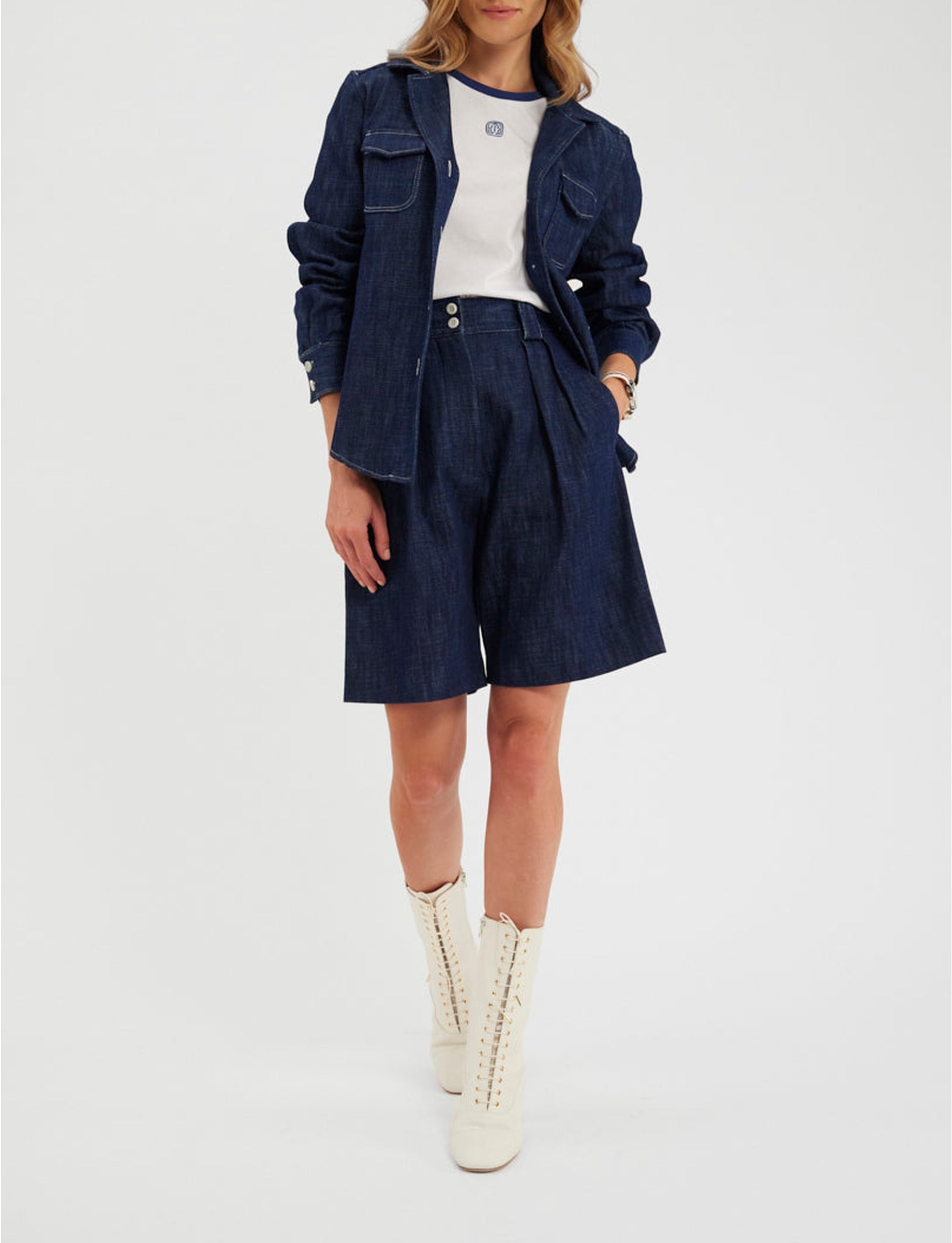 22qty RELIQUAT 80€ 5,6%  / Chemise droite Evana - Blue