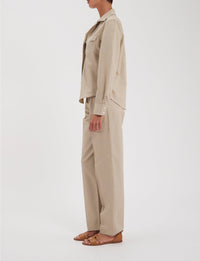 34qty RELIQUAT 80€ 0%  / Chemise droite Evana en lin - Beige