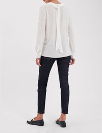 2qty RELIQUAT 65€ 25%  / Blouse nouée Philippine - Ecru