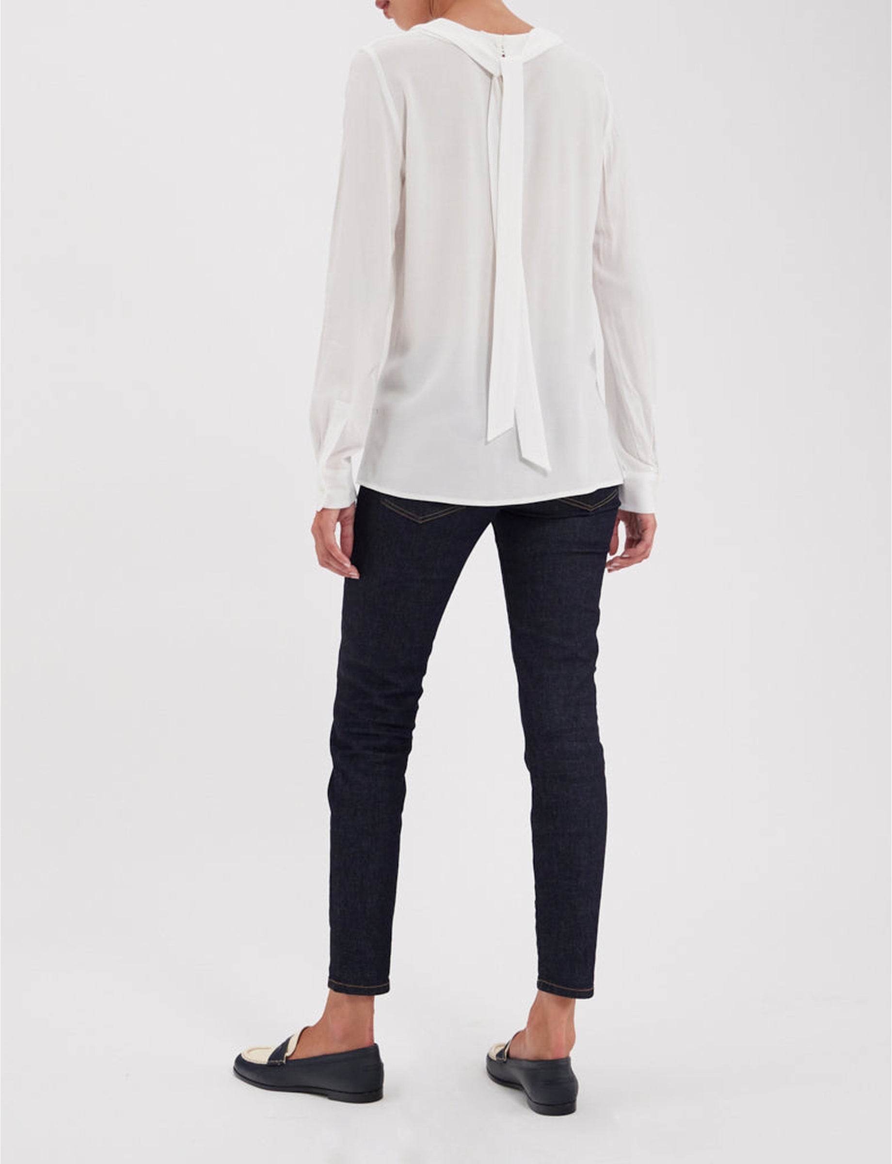 2qty RELIQUAT 65€ 25%  / Blouse nouée Philippine - Ecru