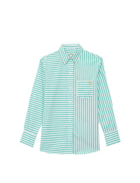 18qty RELIQUAT 65€ 0%  / Chemise droite Maureen - White Turquoise