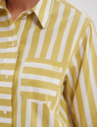 8qty RELIQUAT 65€ 0%  / Chemise droite Maureen - White Yellow