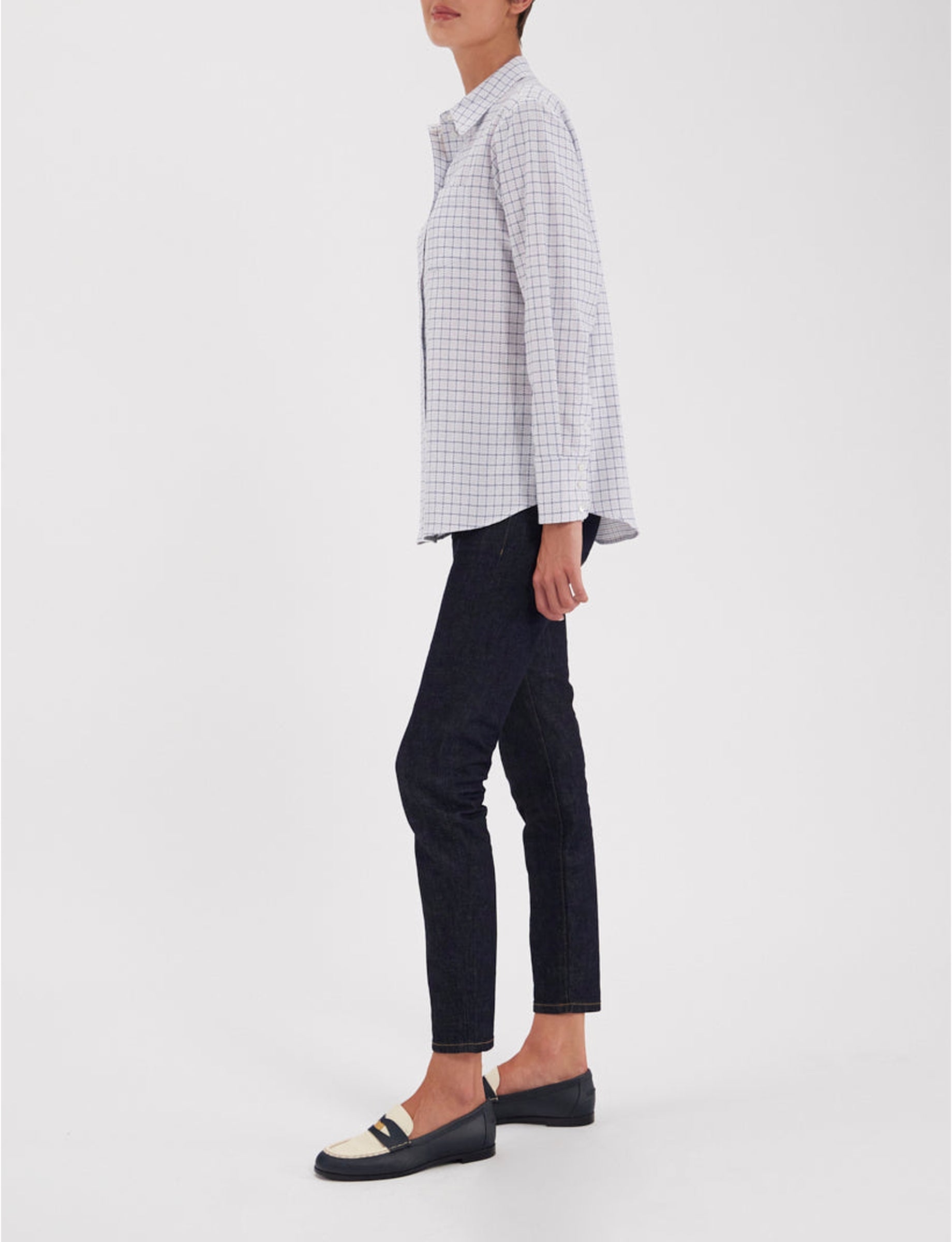 7qty RELIQUAT 80€ 0%  / Chemise droite Maureen - Ecru Multicolor