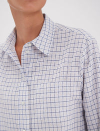 7qty RELIQUAT 80€ 0%  / Chemise droite Maureen - Ecru Multicolor