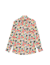 6qty RELIQUAT 80€ 10%  / Chemise droite Maureen en lin - Flower Multicolor