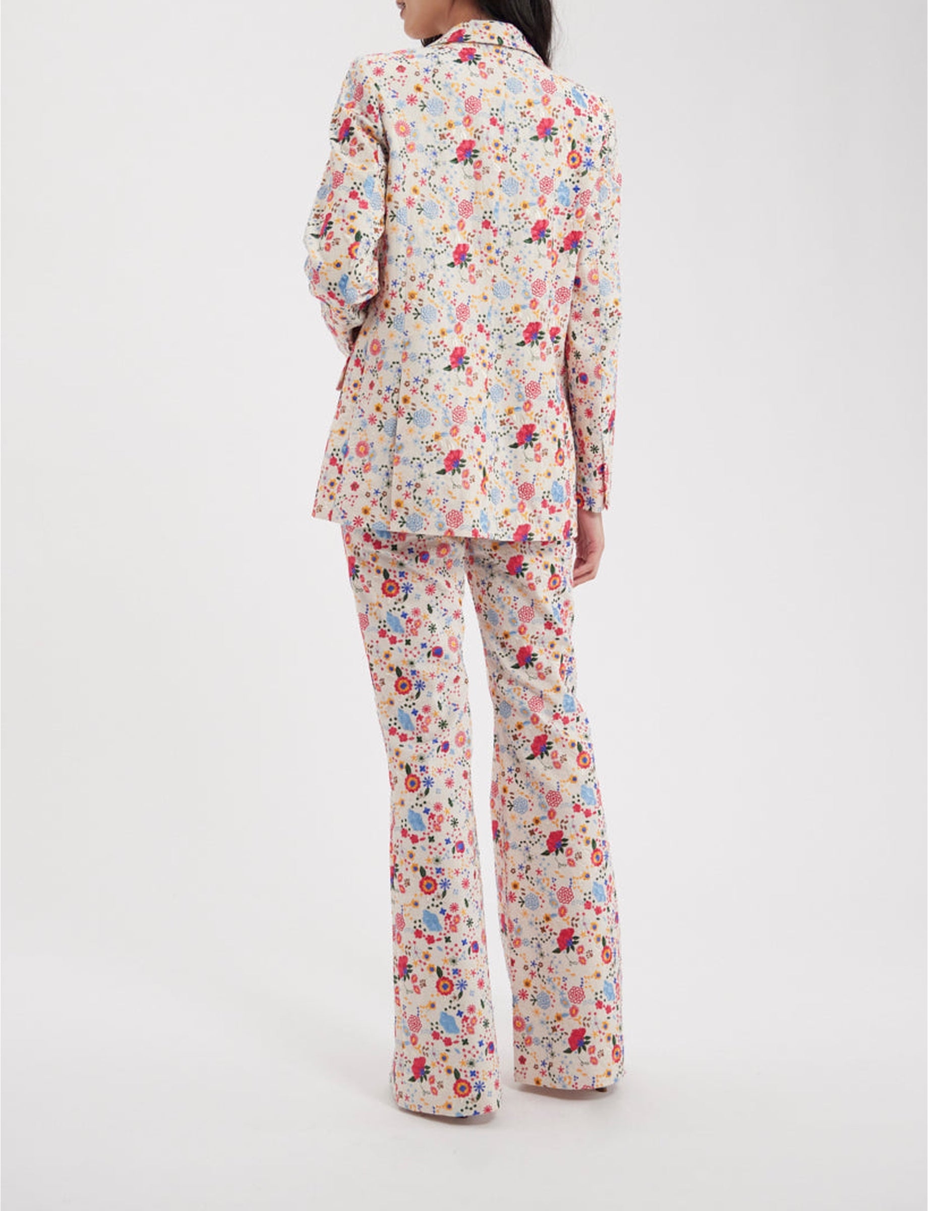 4qty RELIQUAT 180€ 62,5%  / Blazer droit Bruna - Ecru Multicolor