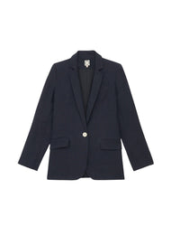 1qty RELIQUAT 120€ 100%  / Blazer Bruna en lin - Blue Dark