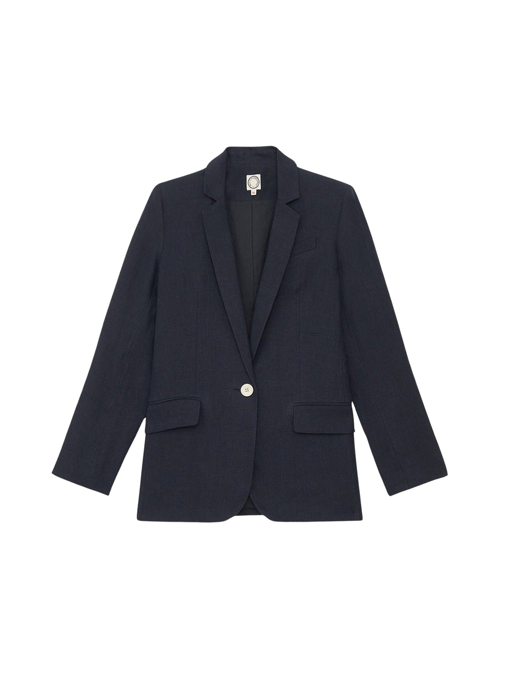 1qty RELIQUAT 120€ 100%  / Blazer Bruna en lin - Blue Dark