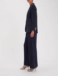 1qty RELIQUAT 120€ 100%  / Blazer Bruna en lin - Blue Dark