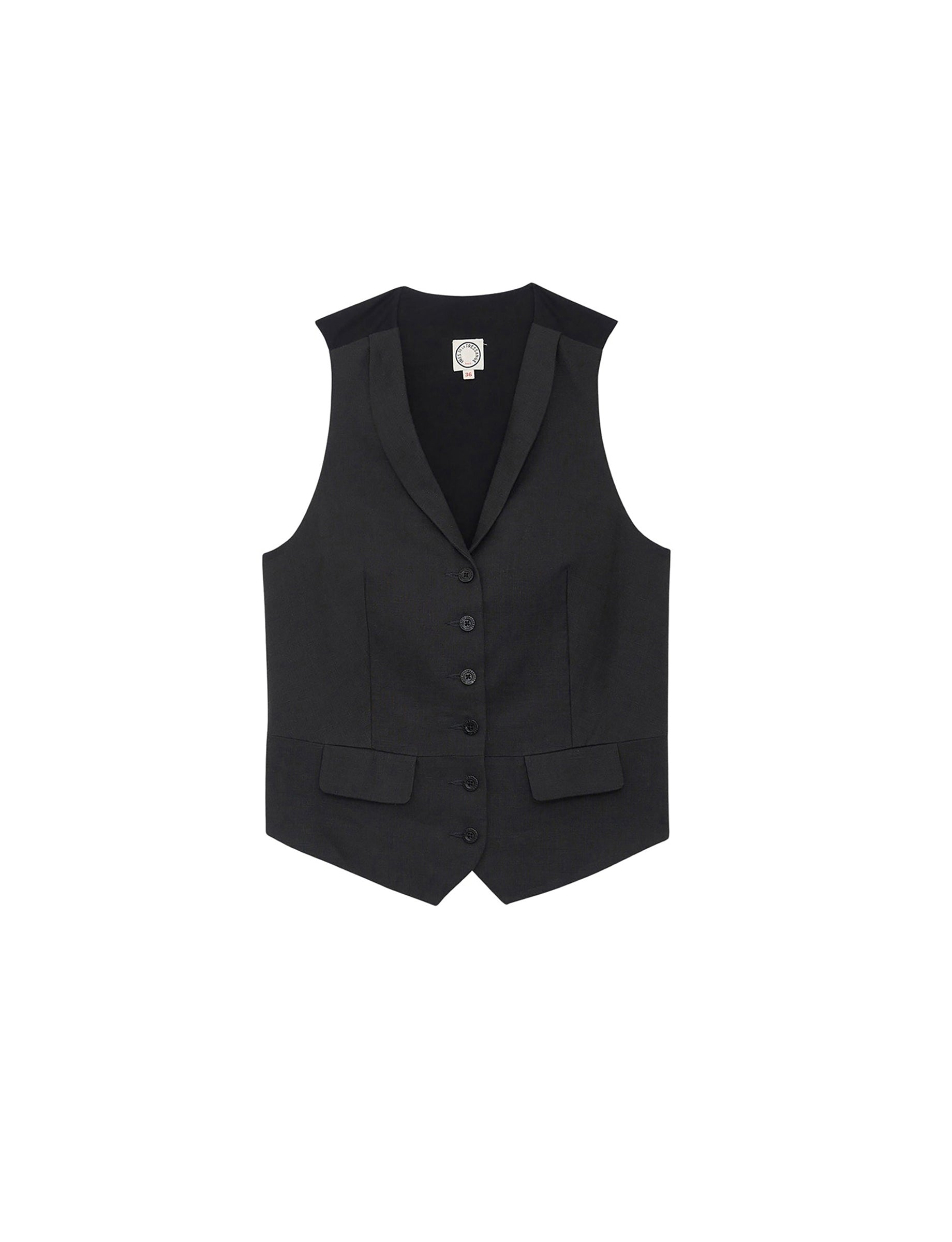 10qty RELIQUAT 90€ 11,8%  / Veston Robinson en lin - Black