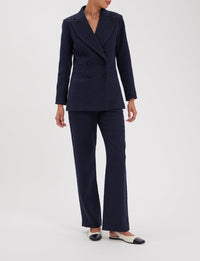 42qty RELIQUAT 150€ 23,9%  / Blazer croisé Bart - Blue Navy