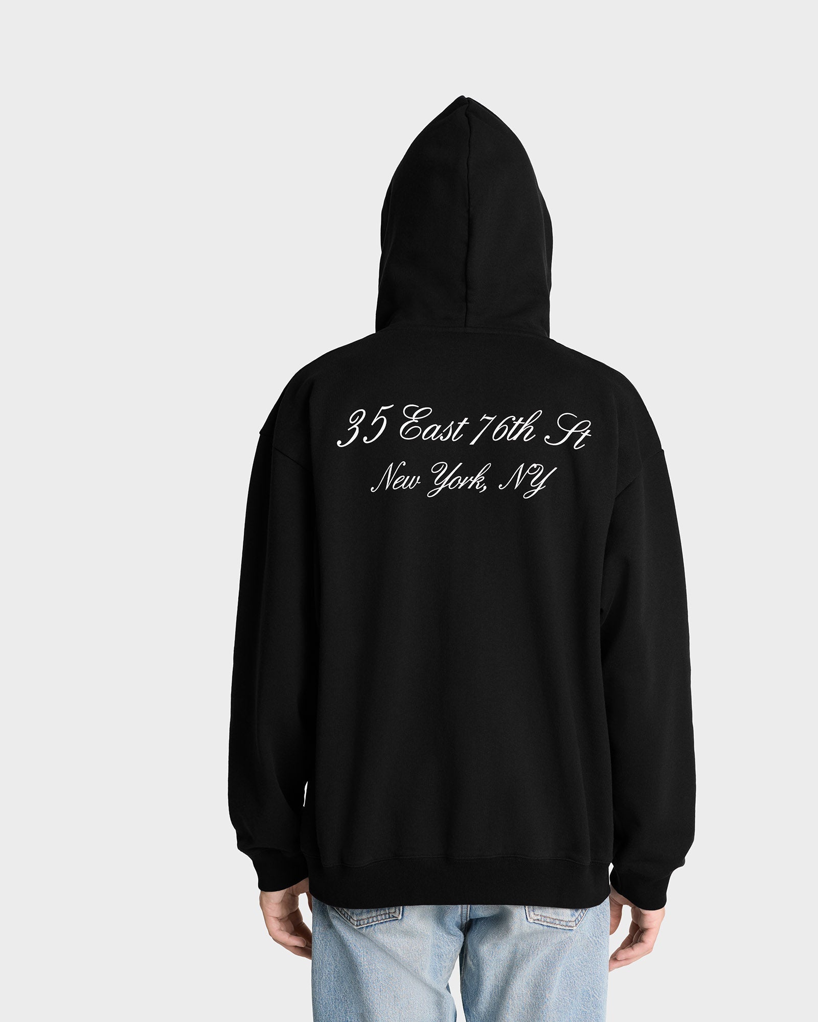 Sweat à capuche zippé avec logo - Black