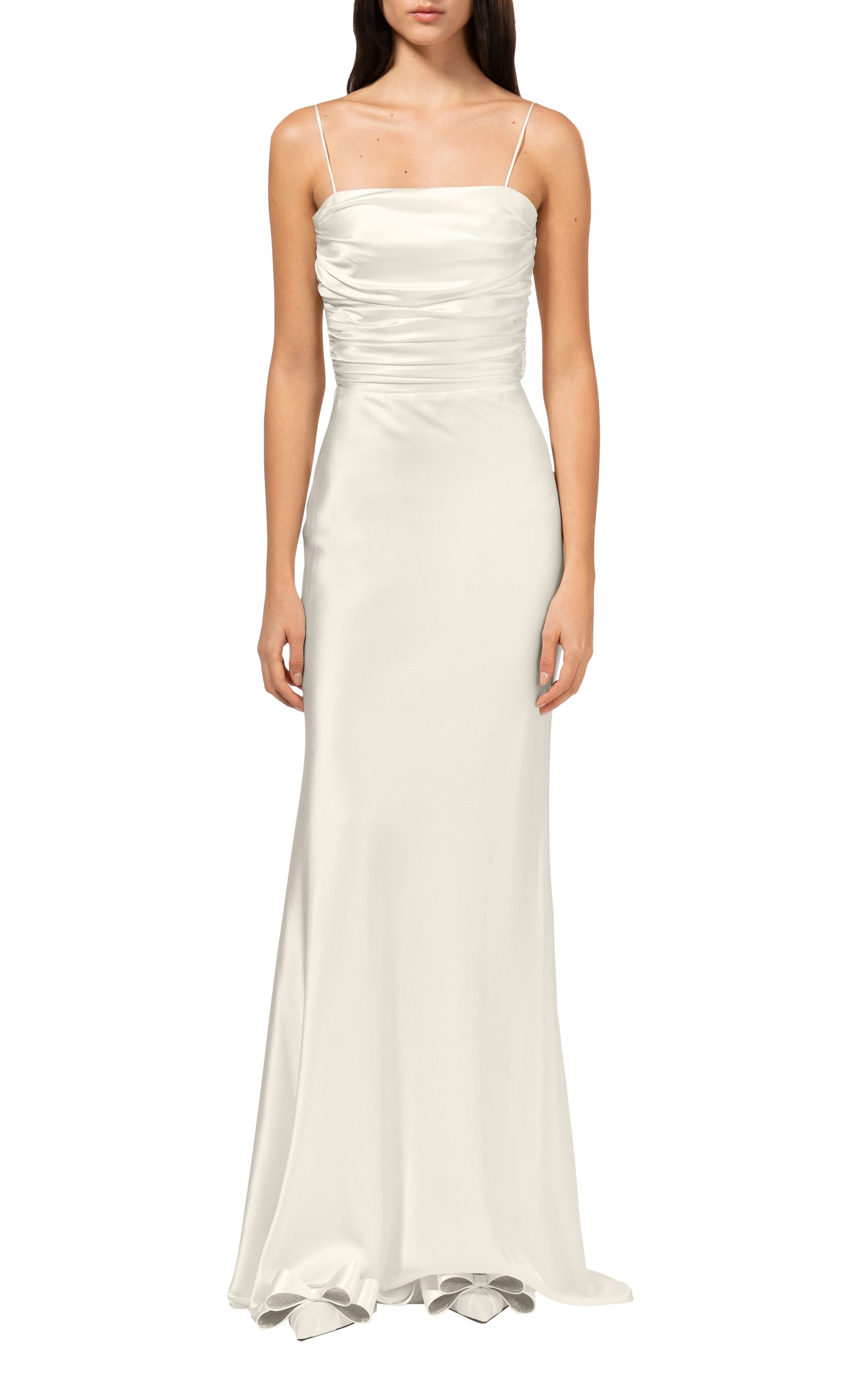 Silk maxi dress - White