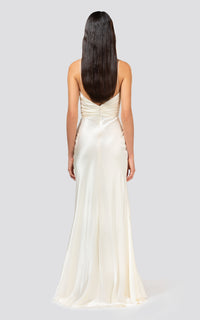 Silk maxi dress - White