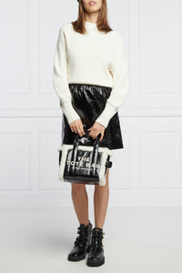 MOYEN   Sac à bandoulière The Tote Bag en cuir - Black & White