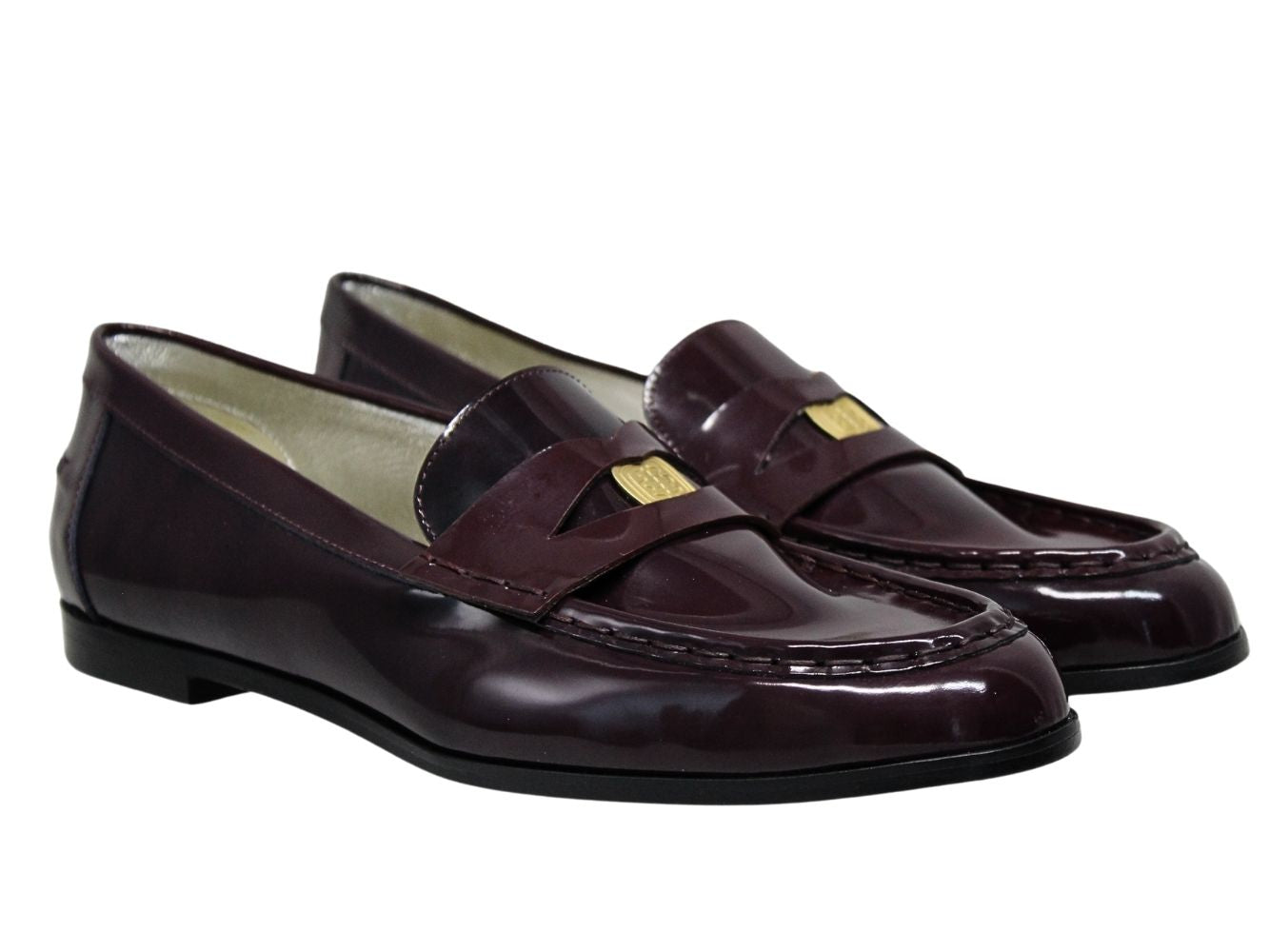 4qty NEW  / Mocassins Elvire en cuir - Eaux