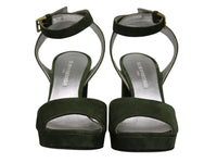 1qty NEW  / Sandales Laura compensées 80 en cuir -  Verde