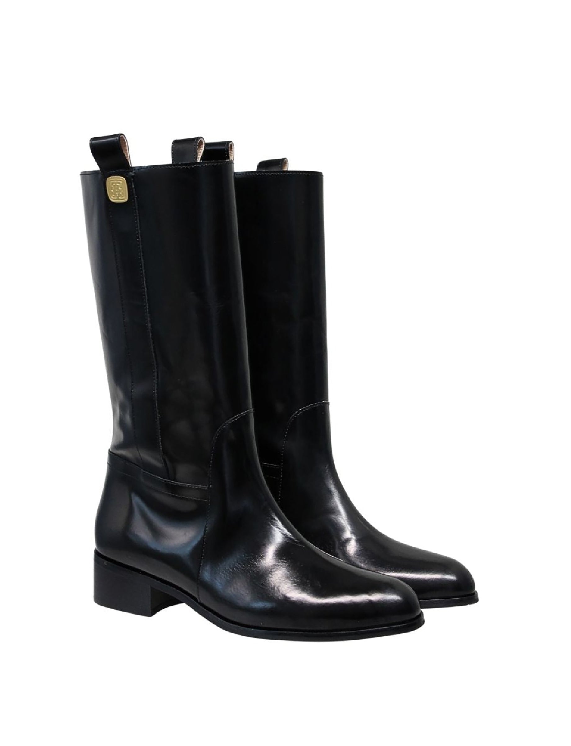 1qty NEW  / Bottines Lana en cuir -  Nero