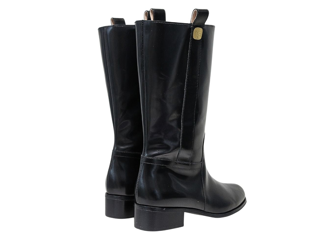 1qty NEW  / Bottines Lana en cuir -  Nero
