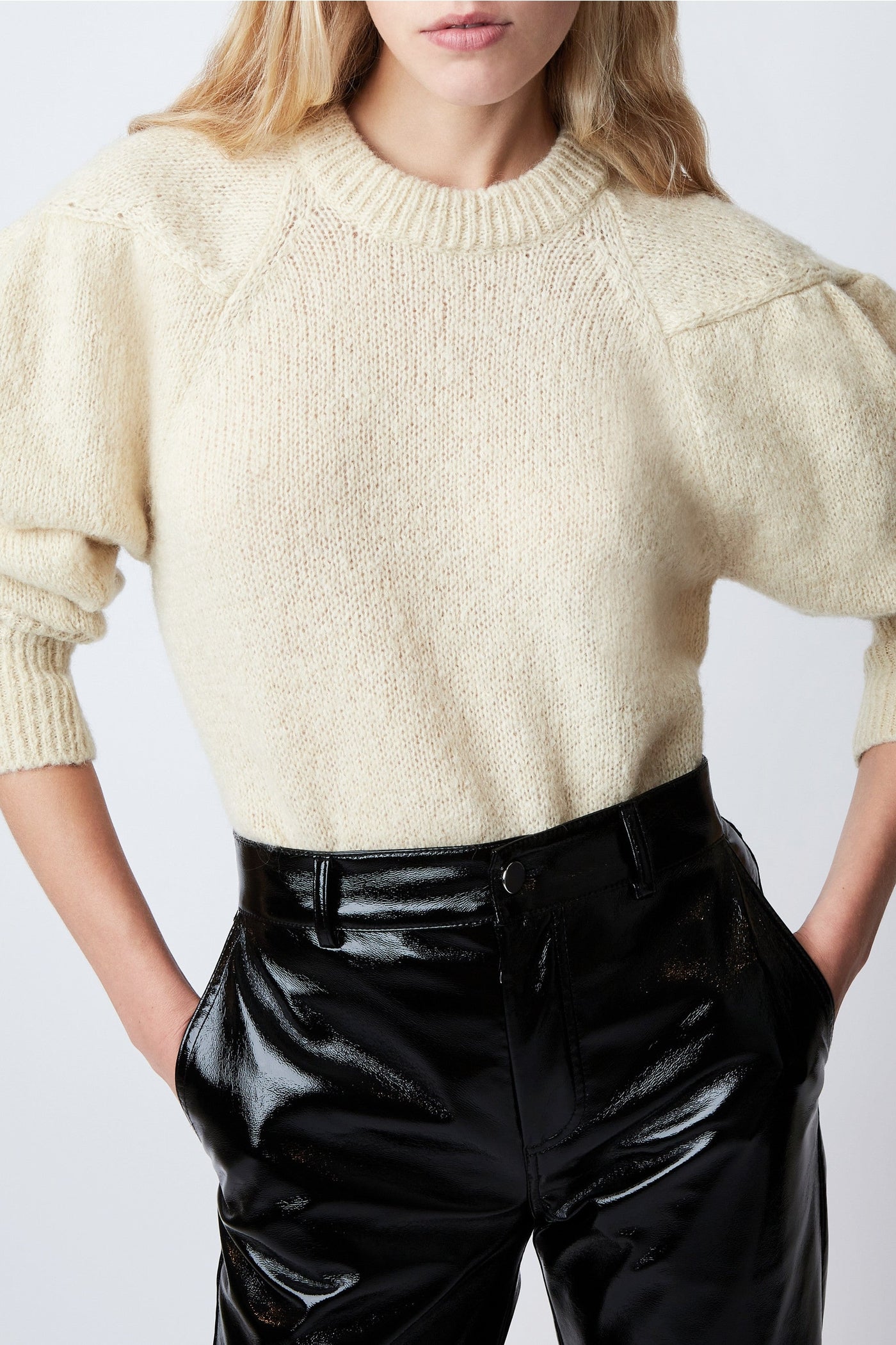 Pull Carla Light en mohair - Banana