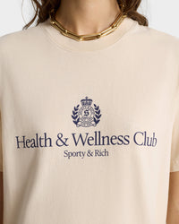 H&W Crest print T-shirt - Cream