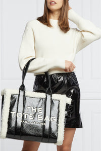 Grand sac The Tote Bag en cuir - Black & White