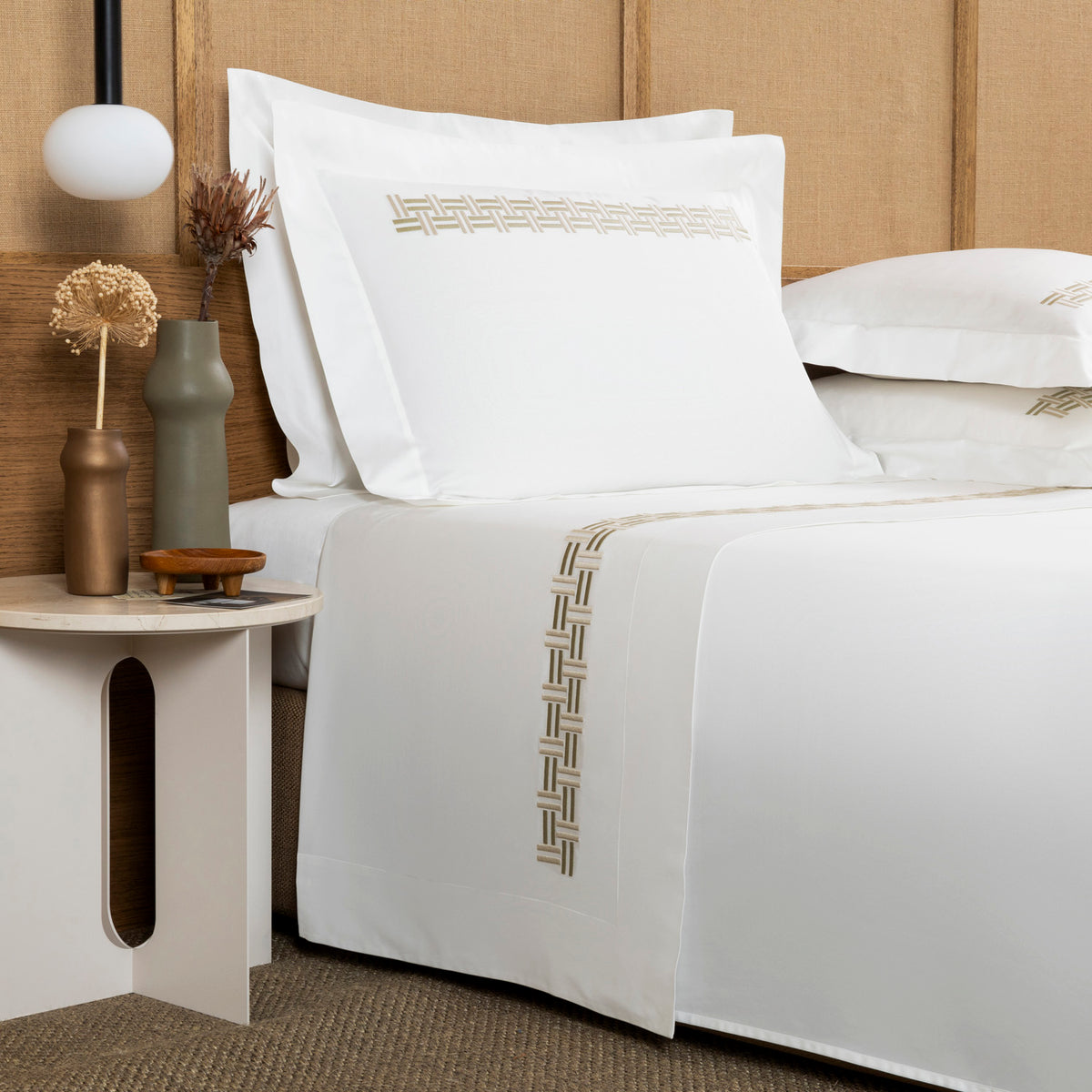 BICOLORE / DOUBLE KING PARURE DE LIT AVEC 2 TAIES D'OREILLER 50X80