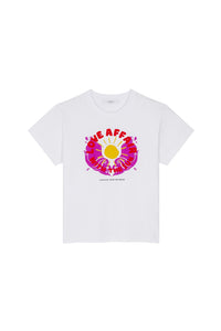 T-shirt Welcome Love à col rond - Blanc