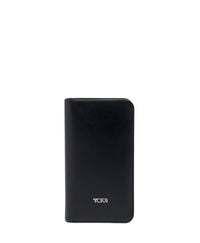 Coque de téléphone Iphone 11 Pro en cuir - Black & Silver