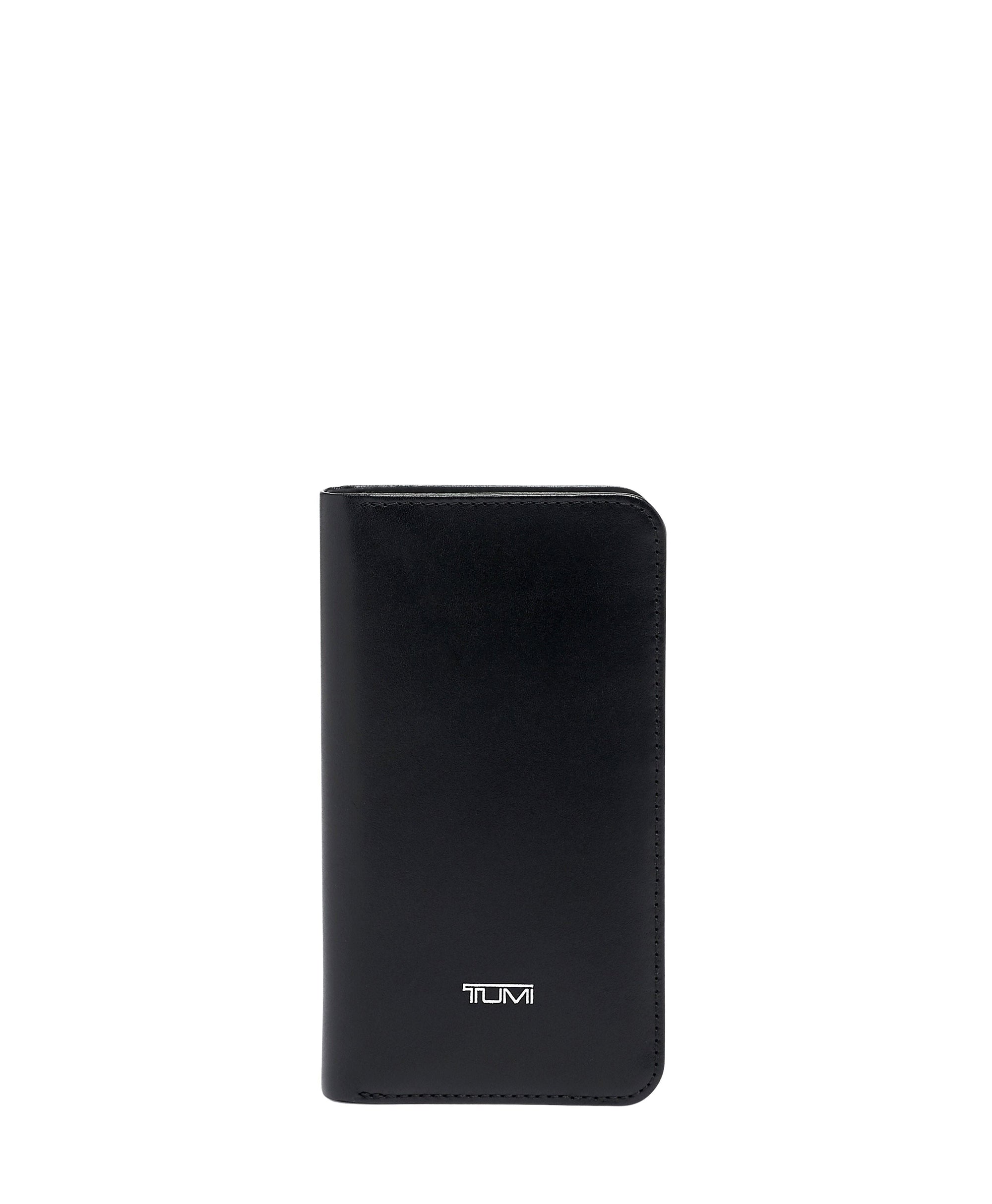 Coque de téléphone Iphone 11 Pro en cuir - Black & Silver