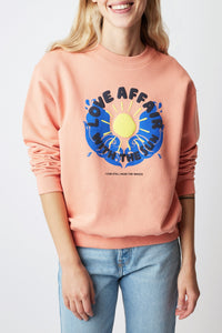 Sweatshirt Louis Love - Poudre