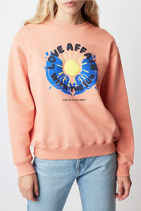 Sweatshirt Louis Love - Poudre