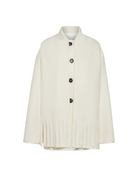 Manteau court en laine avec écharpe amovible - Rice